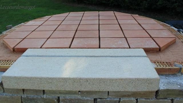 Collage des carreaux de sole terminé