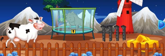 Common warthog escape