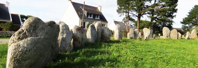 Alignements de Kerbourgnec à Saint Pierre de Quiberon (Morbihan)