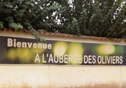 Auberge des Oliviers: sous un arbre installé...