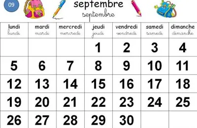 Calendriers et frise chronologique 2022/2023