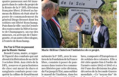 * Nouvelles inaugurations sur le parcours Vosges par la Délégation de la 1ère DFL