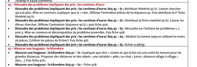 Détails Maths CE1 (année scolaire : 2024/2025)