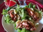 Salade fraicheur,de ratatouille et crevettes aux pommes de terre- cookeo