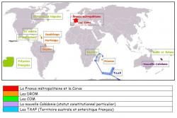 La France dans le monde : le territoire français et langue française dans le monde