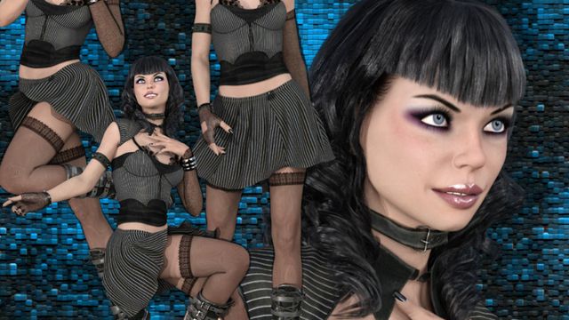 Cali : 4 tubes de fille gothique (image-png)
