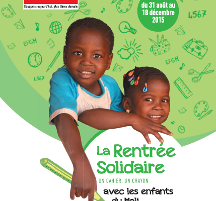 Opération "un cahier, un crayon" 2015
