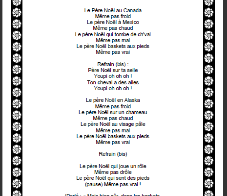 Youpi oh! Chant de Noël