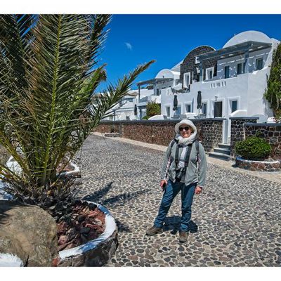 Corniche de Santorin, d'Imerovigli à Agios Antoninios - Georgios