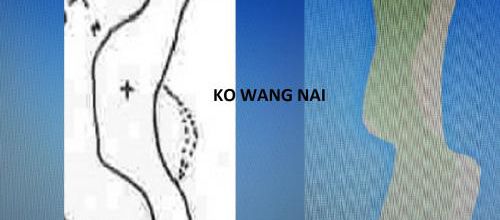 Ile à gauche de KO WANG NOK, KO WANG NAI, archipel de TALING NGAM, Thaïlande. (Comparaison avec la carte au trésor de KIDD N°2.(Albert Fagioli)