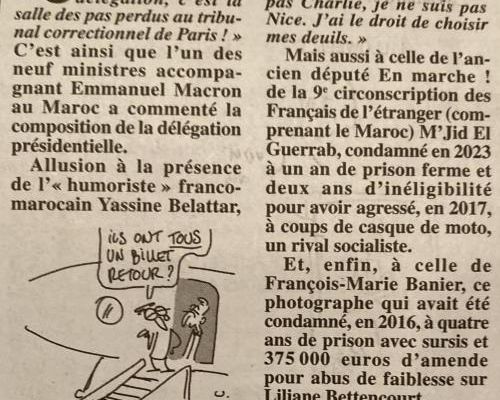 Les mauvaises fréquentations du Président