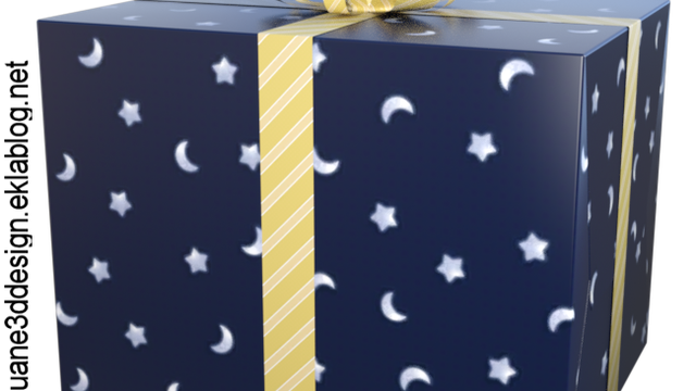 Tube de cadeau de Noël (render-Image)