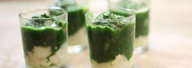 Verrine Épinards et Fromage de Chèvre