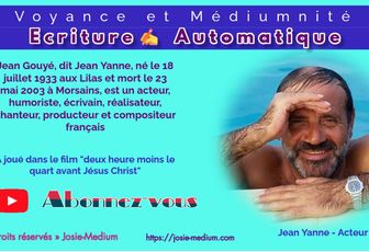 Ecriture Automatique avec Jean Yanne Acteur ✍️