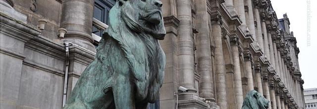 Les lions de l'Hôtel de Ville de Paris