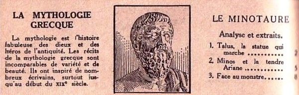 01 - Mythologie grecque : Le Minotaure
