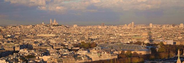 Vues de Paris : Coucher de soleil