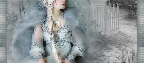  Femme et loup .