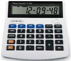 Calculatrices parlantes : matériels de bureau et solutions logicielles vocalisées