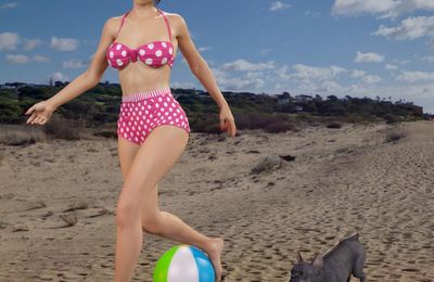 Création : Un petit tour à la plage (DazStudio)