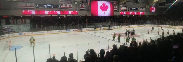 North Bay Batallion at Ottawa 67's on December 3rd 2023