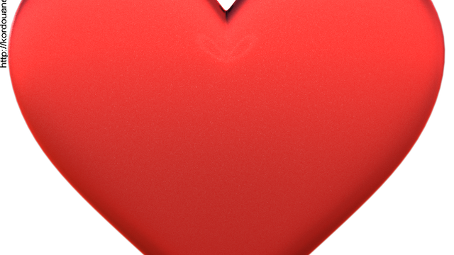 Tube de cœur d'amour (render-image)