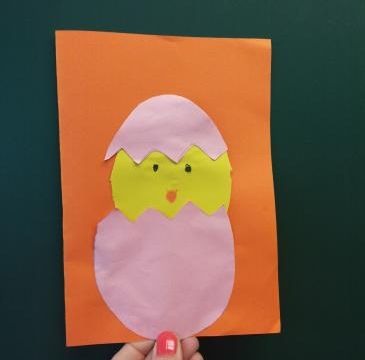 *Bricolage: Carte oeuf de Pâques
