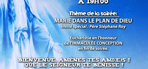 Marie dans le plan de Dieu - Samedi des Jeunes 8 décembre