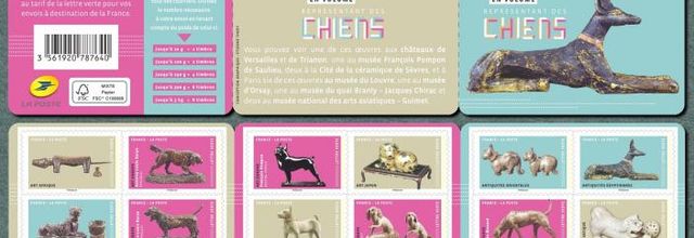 2018 - Carnet autoadhésif 12 timbres art/sculpture chien