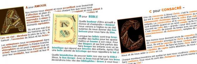 L'abécédaire des moniteurs(trices)