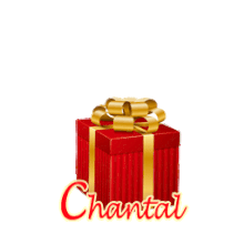 396 - Cadeau rouge et or