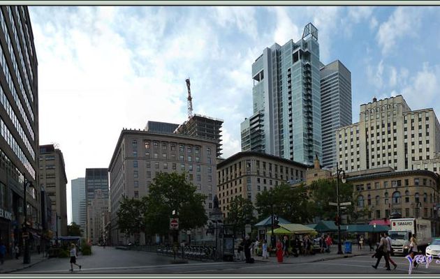 Belles architectures de verre et d'acier - Montréal - Québec - Canada