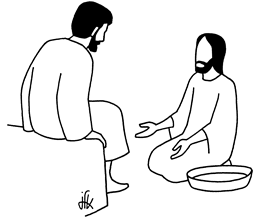 Jeudi Saint : le lavement des pieds 