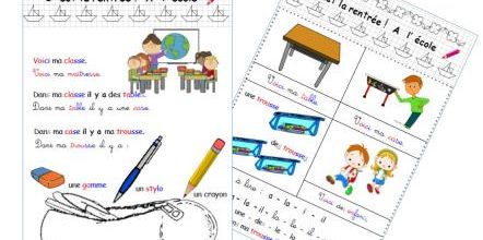 C'est la rentrée ! ...A l'école