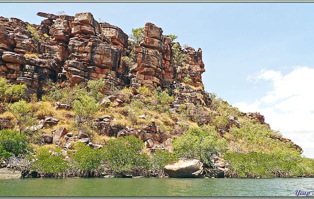 Après l'approche à vitesse V, c'est au ralenti que nous allons parcourir le canyon de la King George River - Baie de Koolama - Oombulgurri - Kimberley - Australie