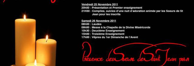 Entrée en Avent - 25 novembre 2011 - affiche