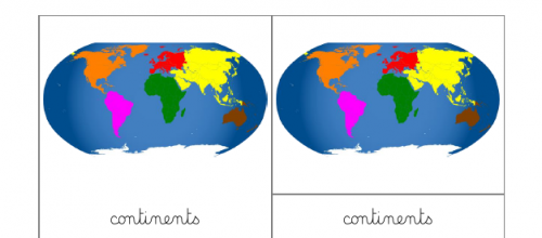 Nomenclatures : Continents 