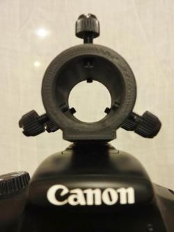 Dslr hotshoe bracket for laser pointer up to D 22 mm