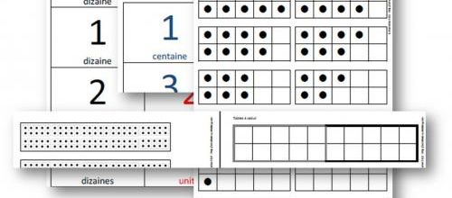 Numération - Cartes à points - Outils à imprimer