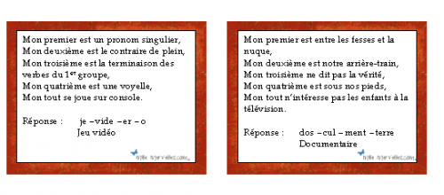Des charades pour lire et s'amuser