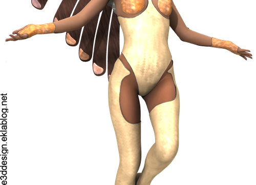 Tube femme fée moderne (render-image)
