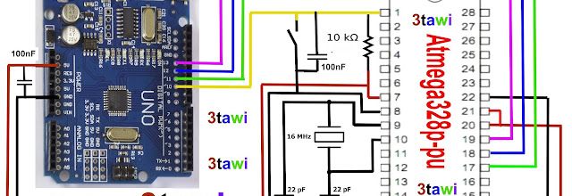 Atmega328p-pu bootloader and sketch