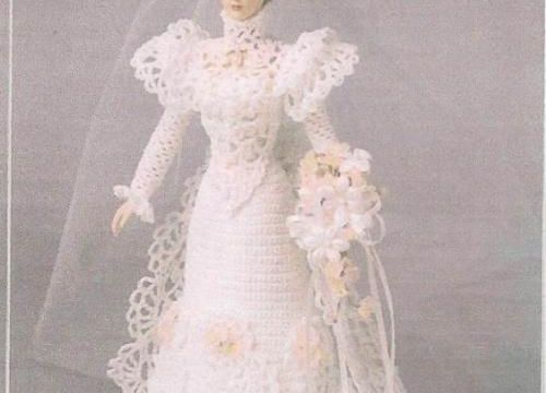 Barbie mariée Victorienne au crochet