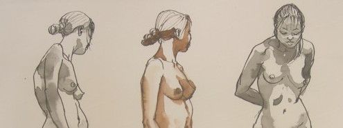 Lundi - Trois poses debout.