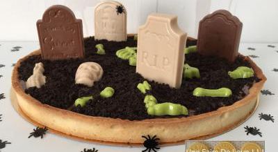 Tarte cimetière d'halloween