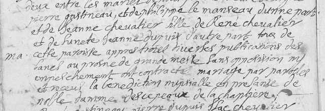 Mariage pour Tous ou Prénom Mixte en 1682