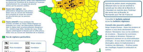 Alerte météorologique ORANGE – NEIGE-VERGLAS
