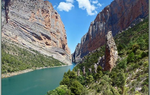 Randonnée au Congost de Mont-Rebei : la partie aval de la gorge de la rivière Noguera Ribagorçana - Aragon/Catalogne - Espagne