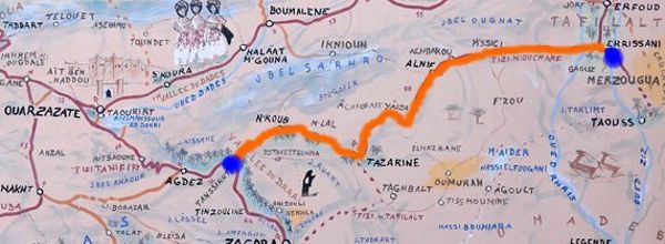 Route de Tansikht a Rissani 