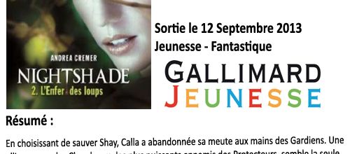 Nightshade tome 2: L'enfer des loups, Adrea Cremer